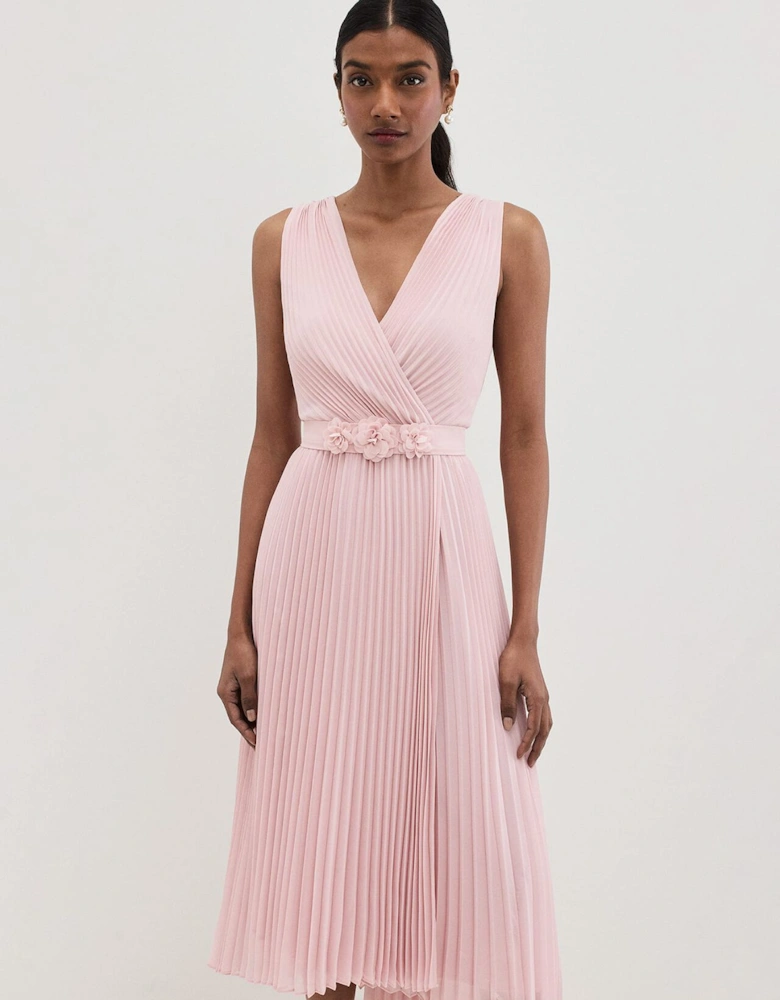 Cressida Pleated Midi Dress