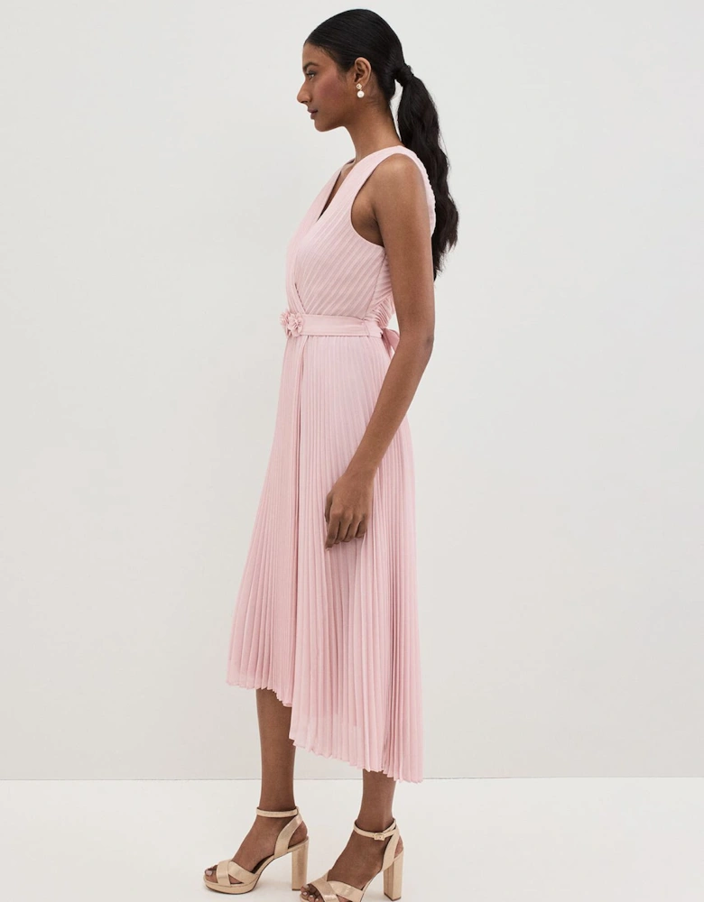 Cressida Pleated Midi Dress