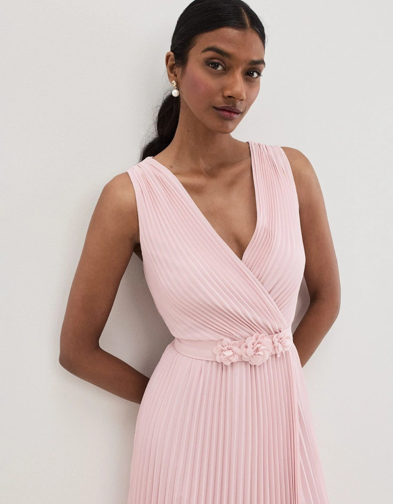 Cressida Pleated Midi Dress