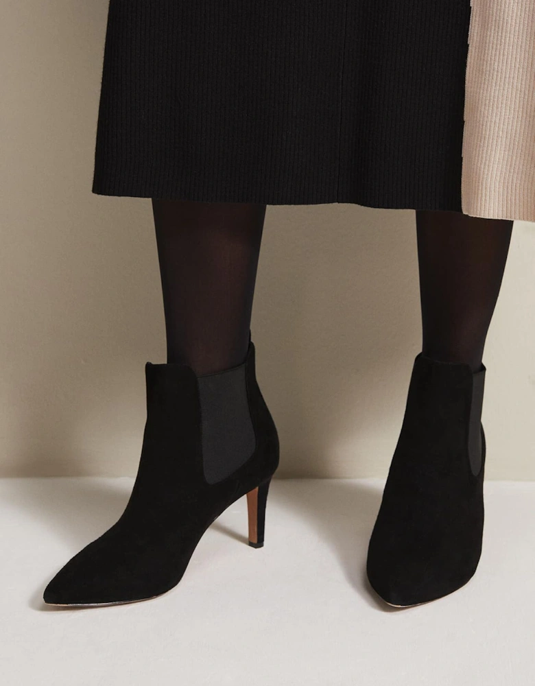 Black Suede Ankle Boots