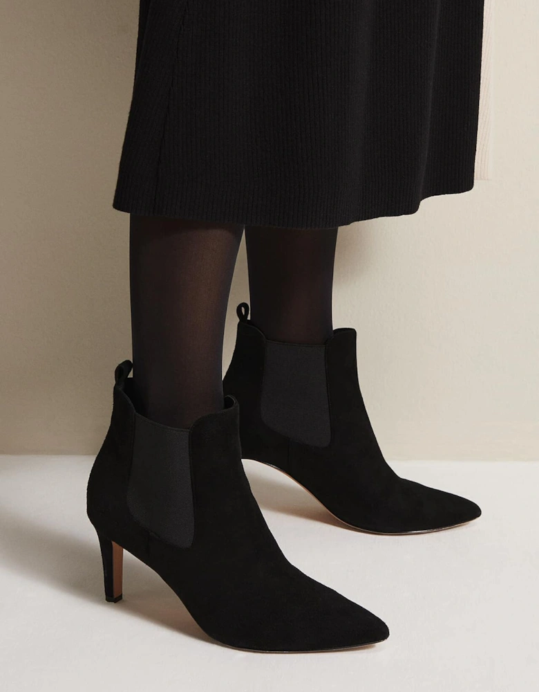 Black Suede Ankle Boots