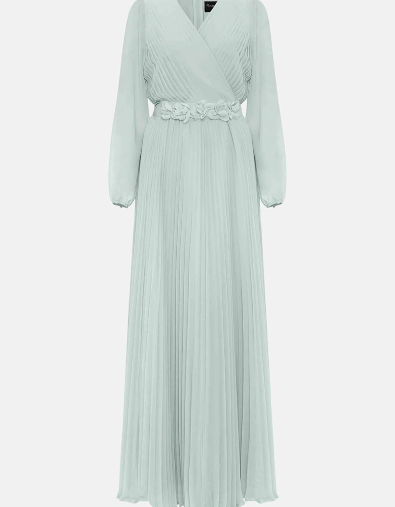 Petite Alecia Pleated Maxi Dress