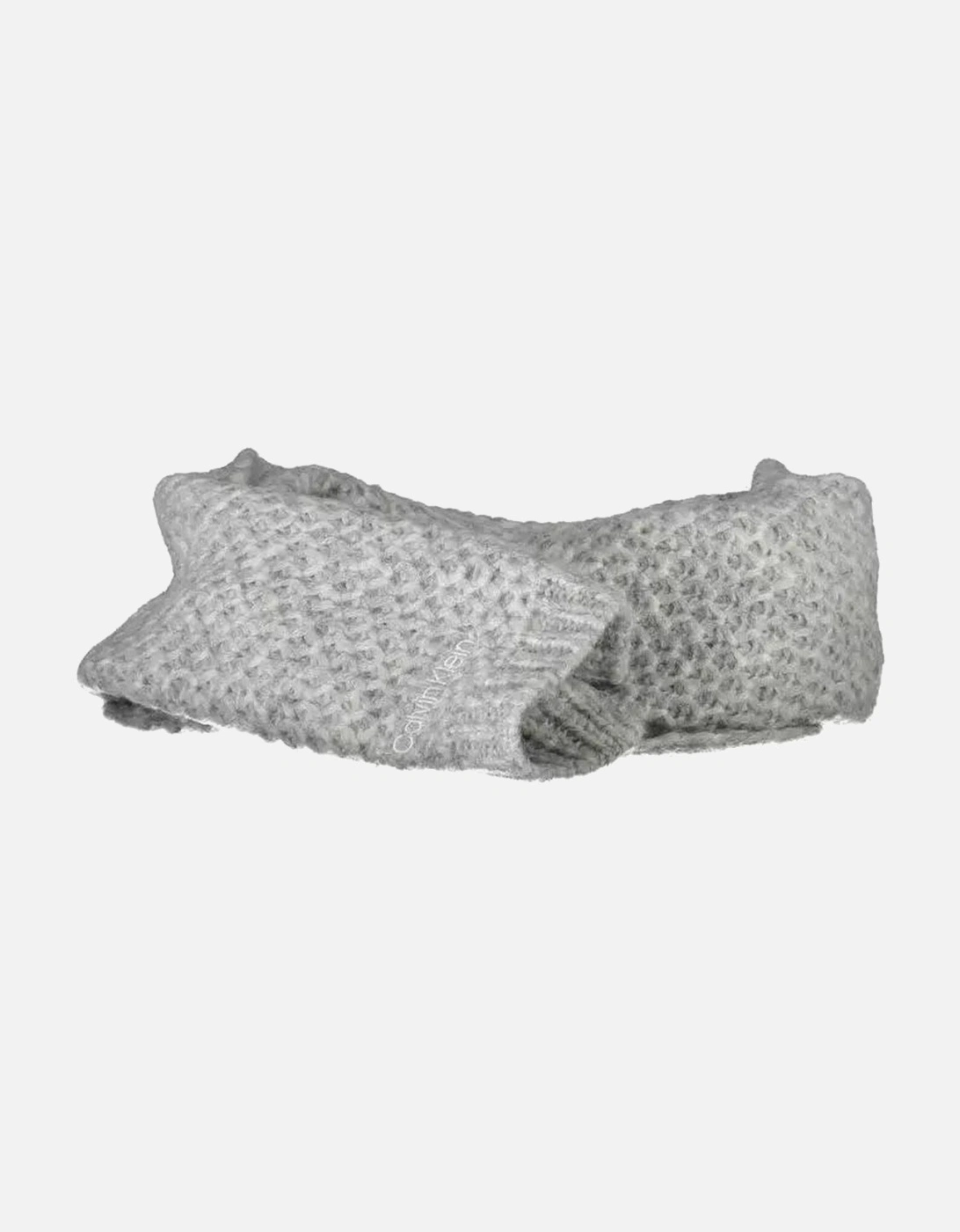 Contrasting Embroidered Logo Scarf Women - Gray Scarves, 4 of 3