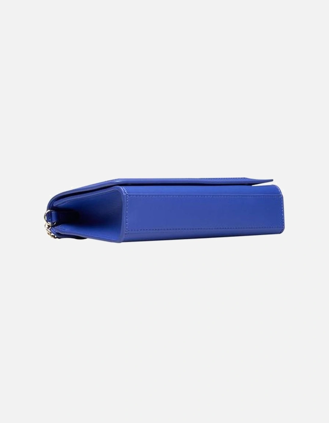 Flap Closure Chain Bag with Front Logo Women - Blue Crossbody Bags