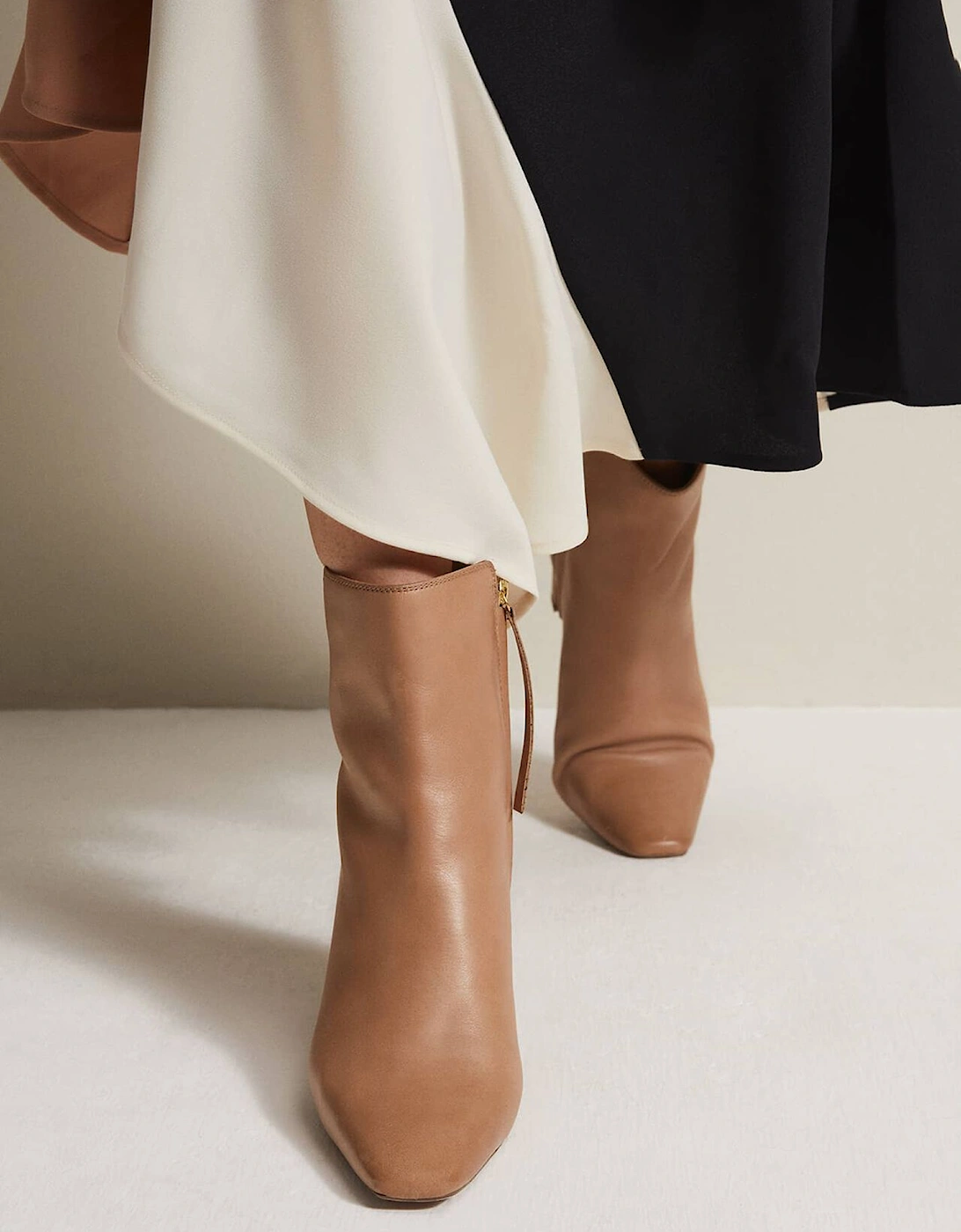 Brown Leather Ankle Boots