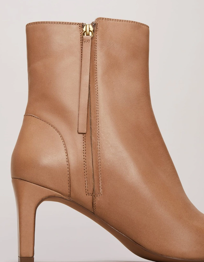 Brown Leather Ankle Boots