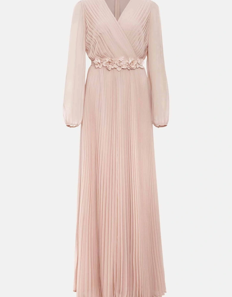 Alecia Pleated Maxi Dress