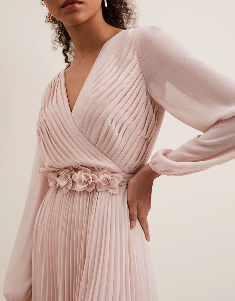 Alecia Pleated Maxi Dress