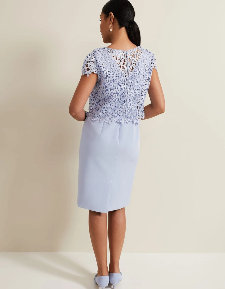 Petite Daisy Lace Double Layer Dress