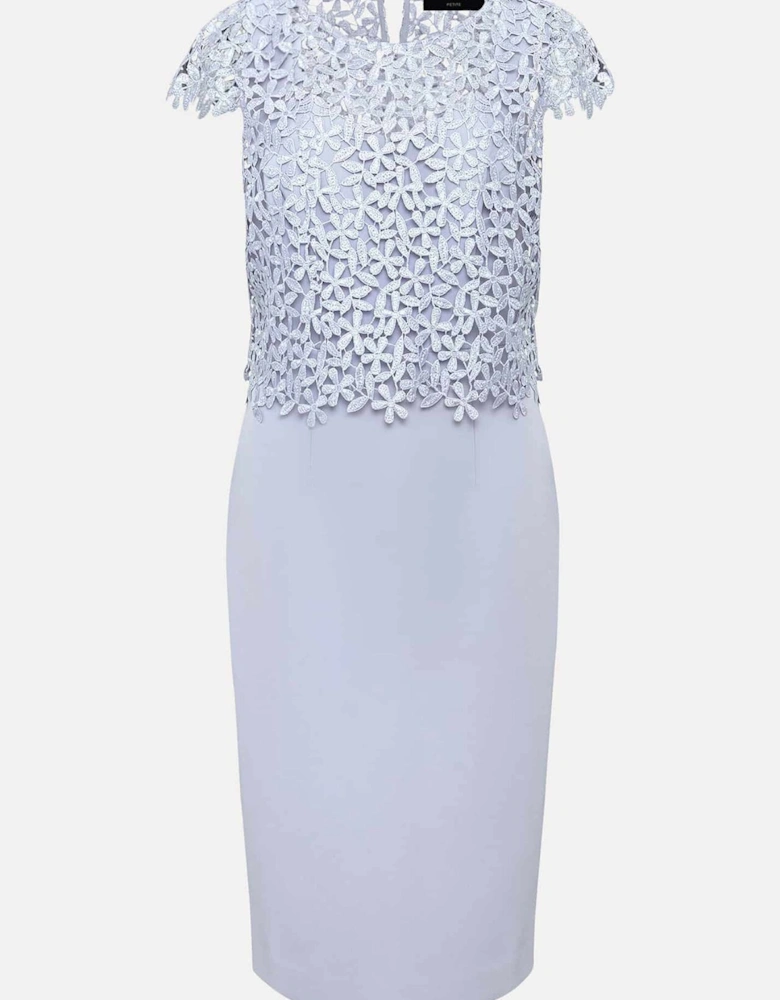 Petite Daisy Lace Double Layer Dress