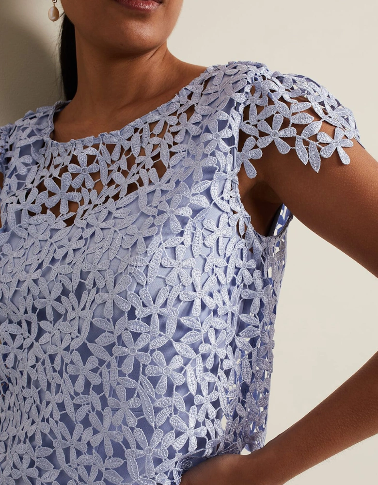Petite Daisy Lace Double Layer Dress