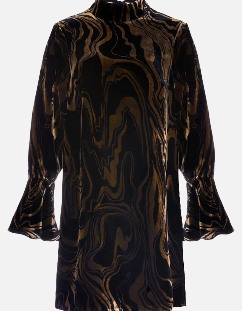 Rayna Velvet Swirl Mini Dress