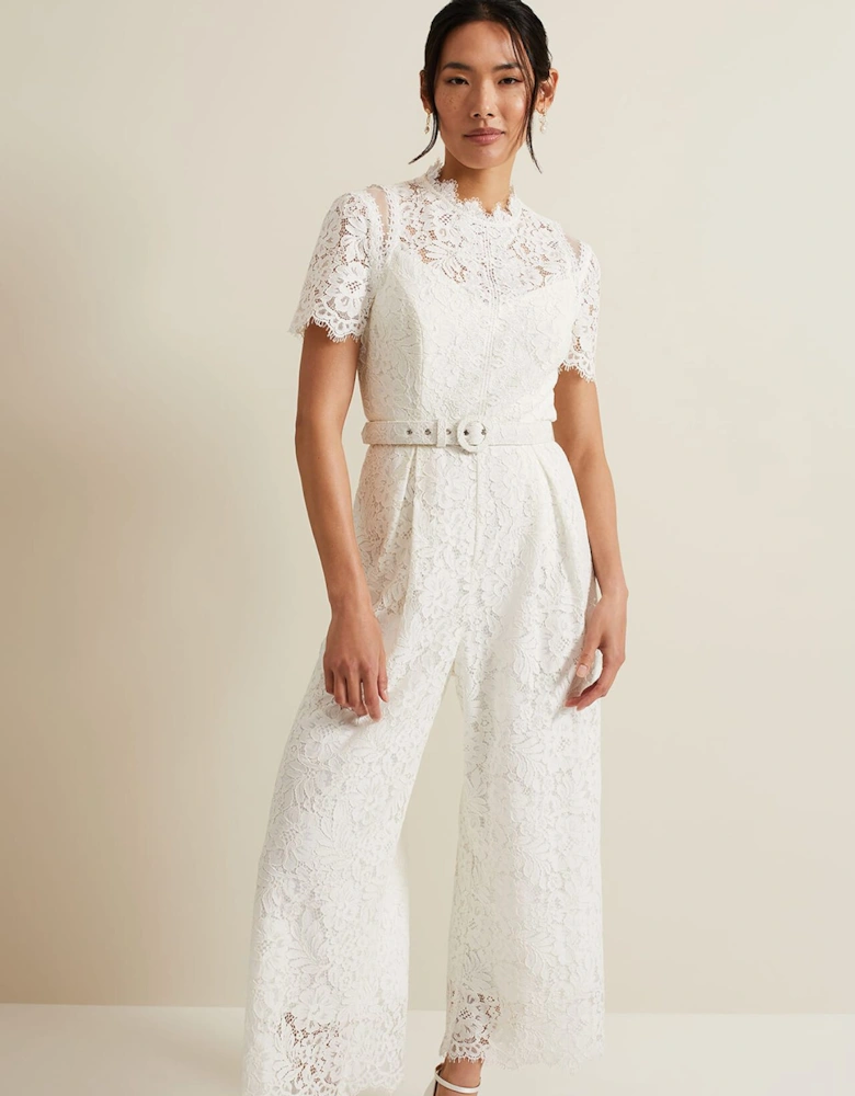 Amaliah Lace Bridal Jumpsuit