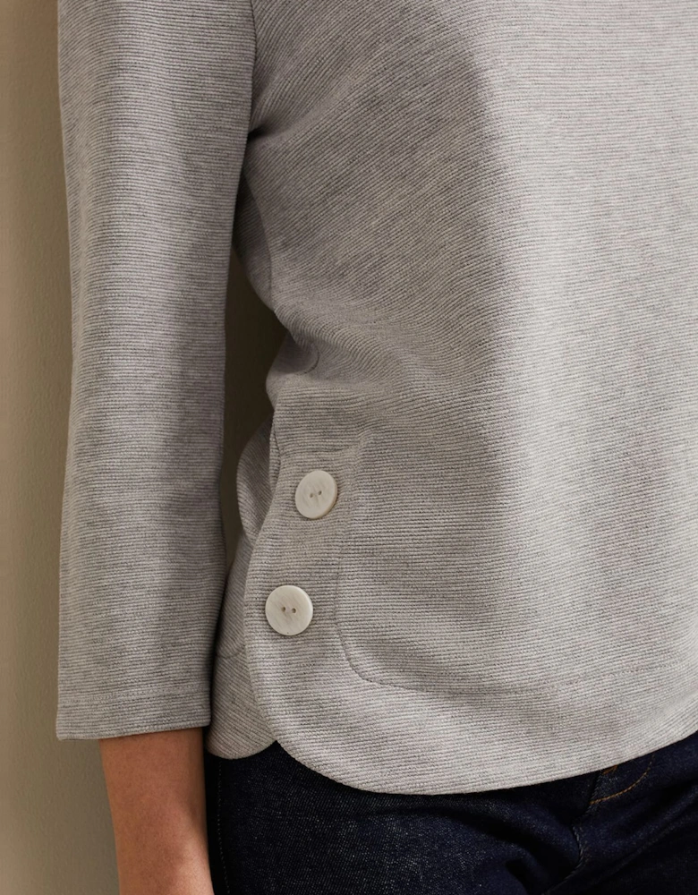Remy Textured Cowl Neck Top