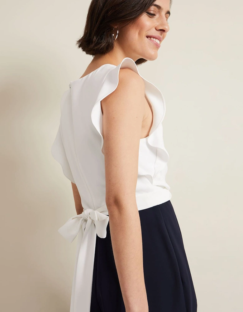Ayla Ruffle Wrap Jumpsuit