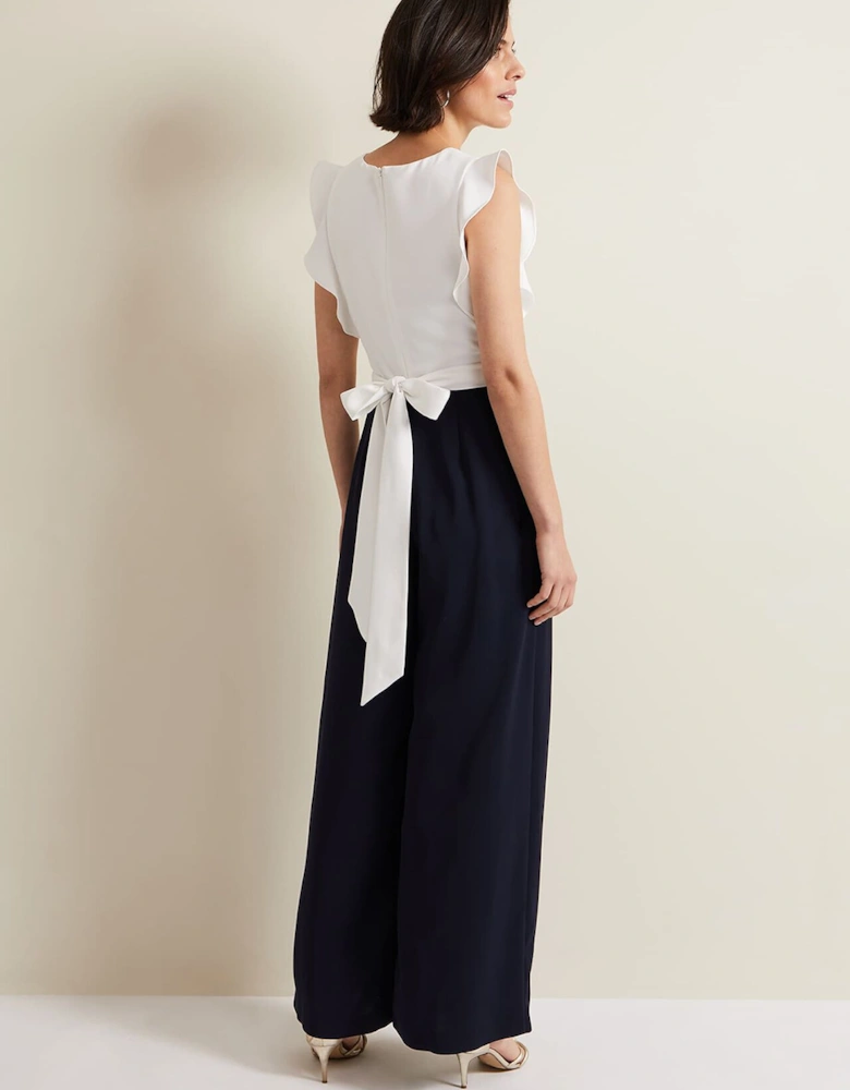 Ayla Ruffle Wrap Jumpsuit