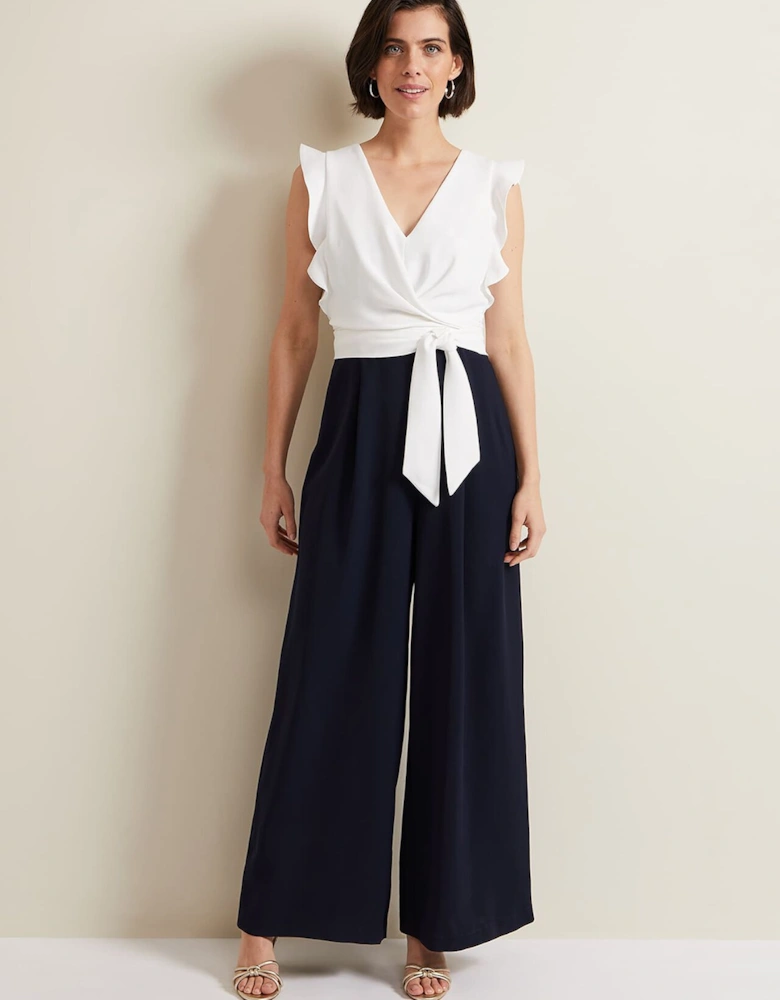 Ayla Ruffle Wrap Jumpsuit