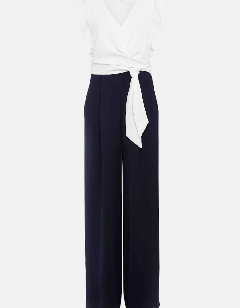 Ayla Ruffle Wrap Jumpsuit