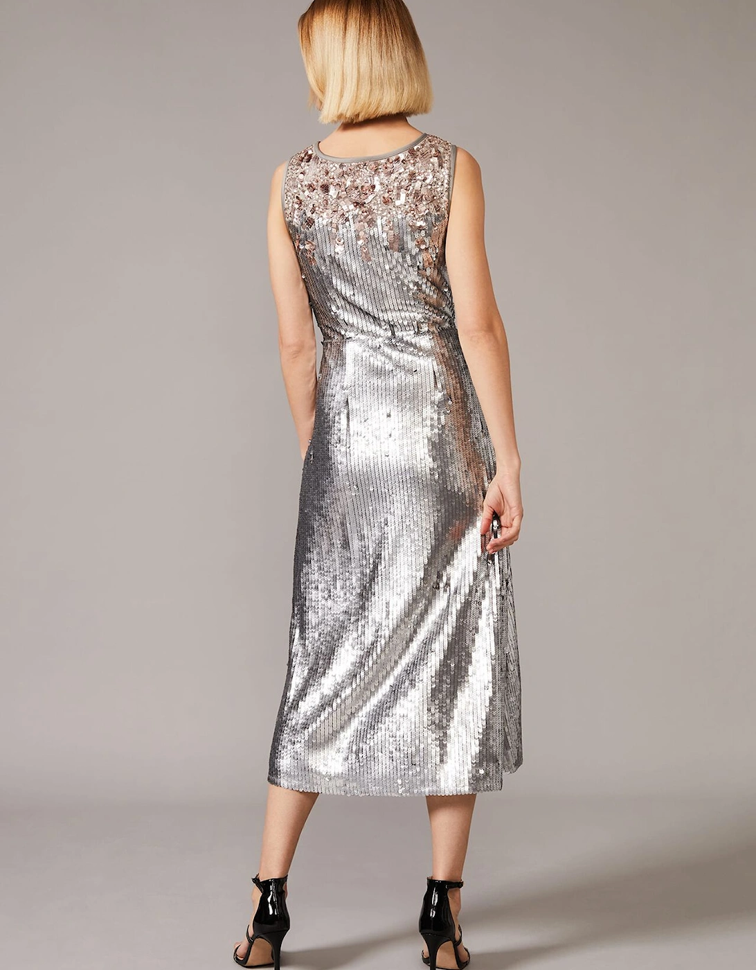 Lainey Shimmer Sequin Midi Dress