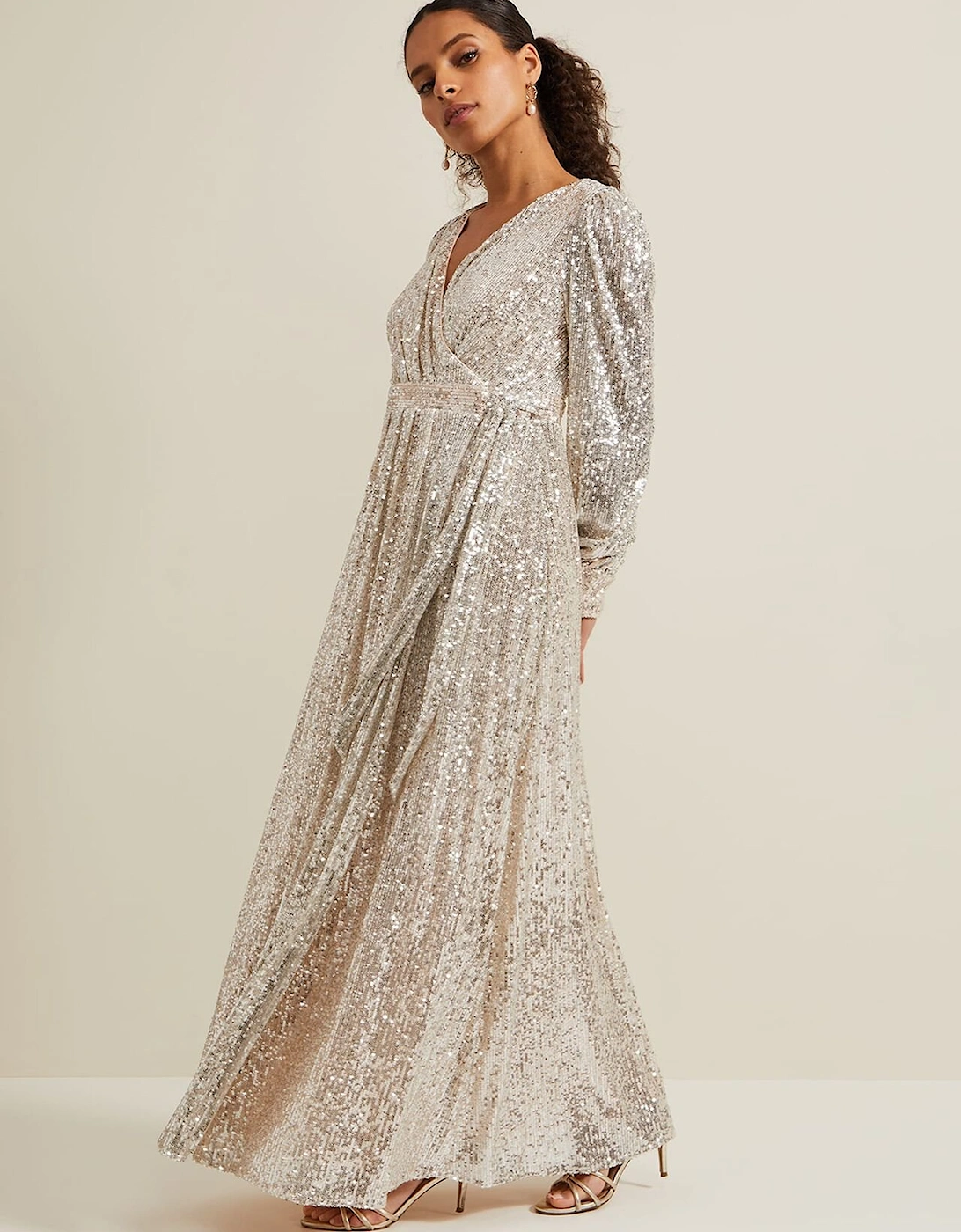 Petite Amily Sequin Maxi Dress