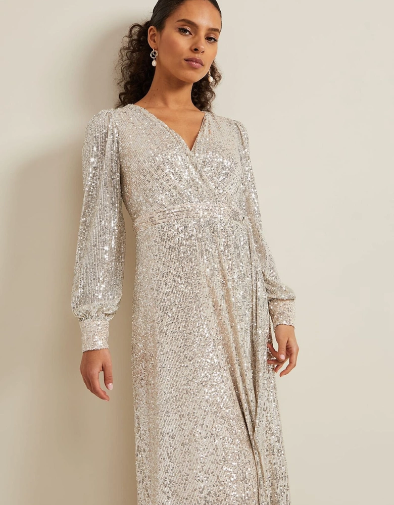 Petite Amily Sequin Maxi Dress