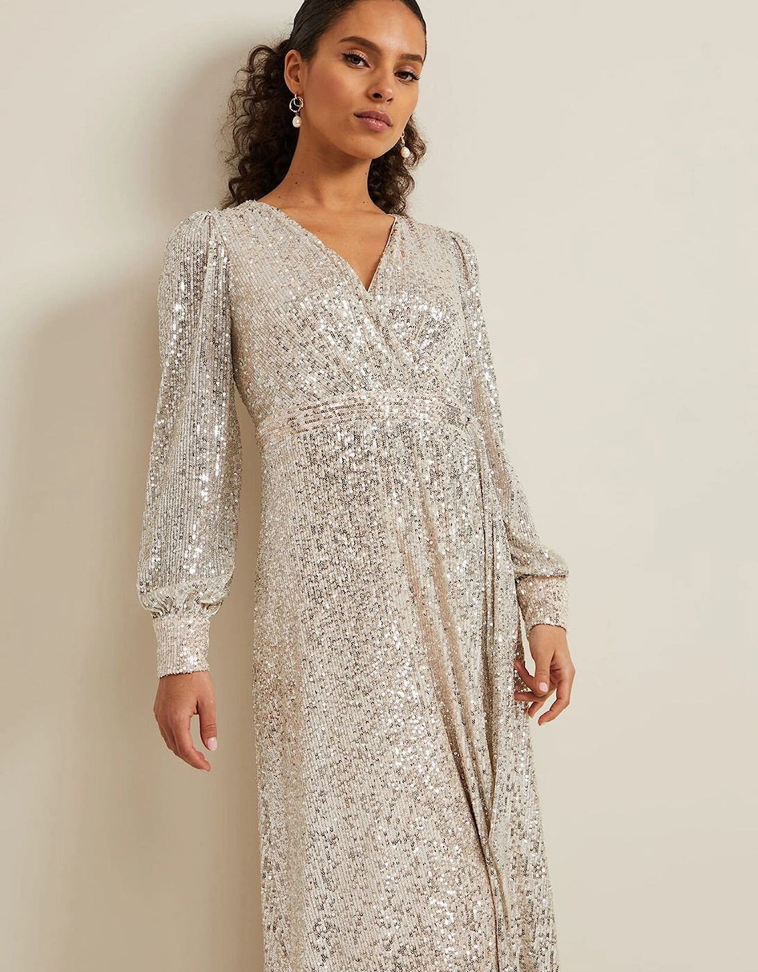 Petite Amily Sequin Maxi Dress