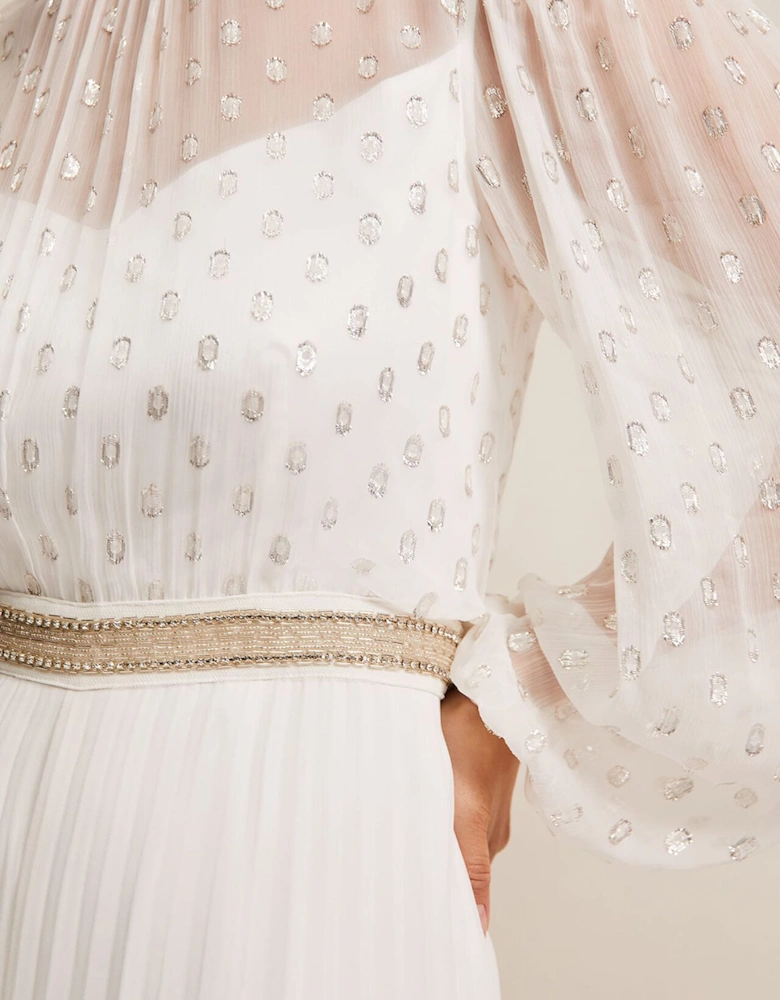Larissa Pleated Bridal Jumpsuit