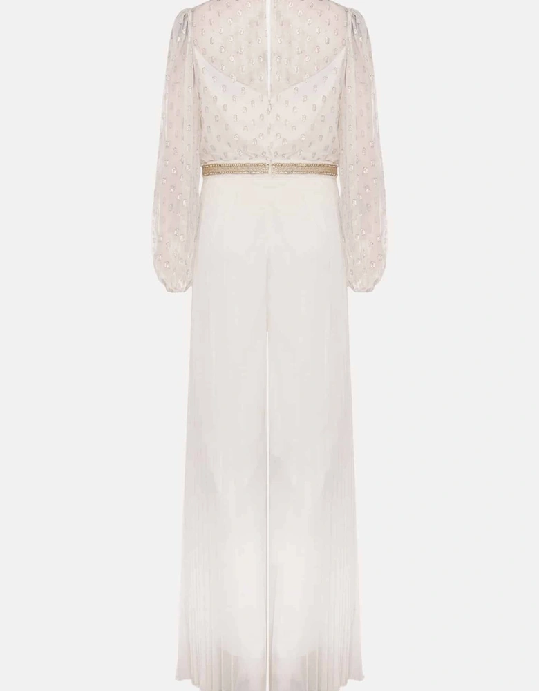Larissa Pleated Bridal Jumpsuit