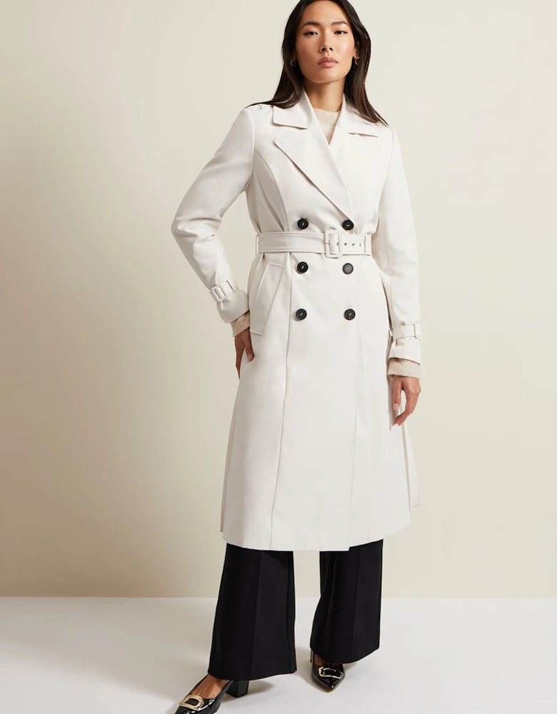 Eleanor Pleat Back Trench Coat