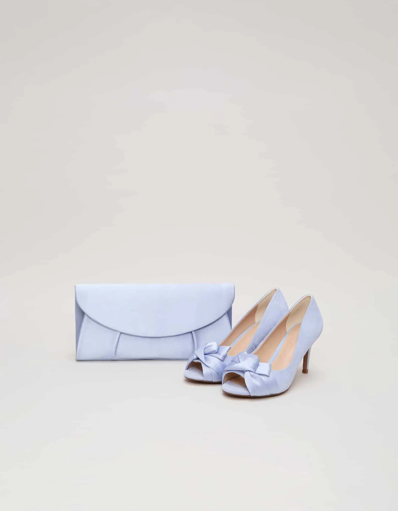 Satin Twist Peeptoe Shoes