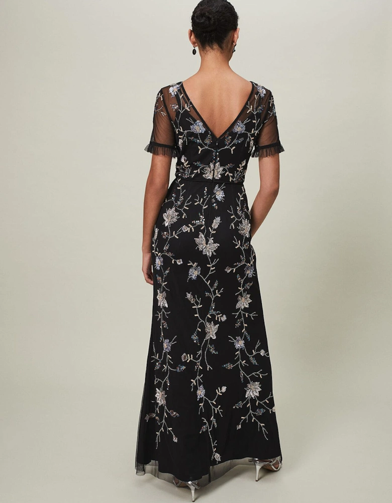 Sierra Sequin Floral Dress