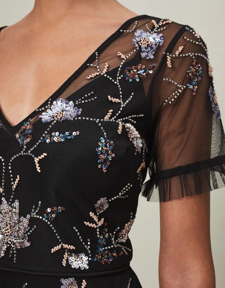 Sierra Sequin Floral Dress