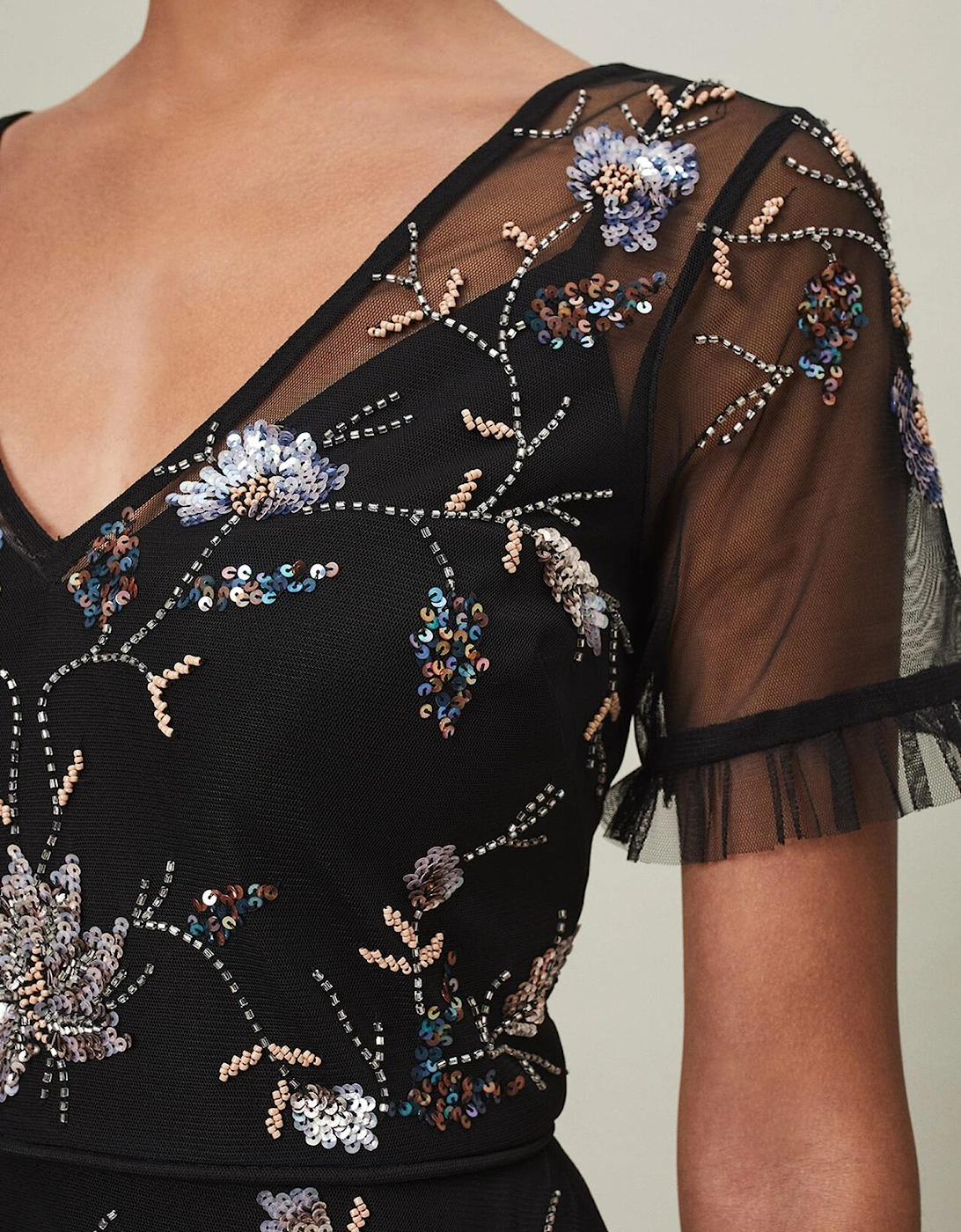 Sierra Sequin Floral Dress