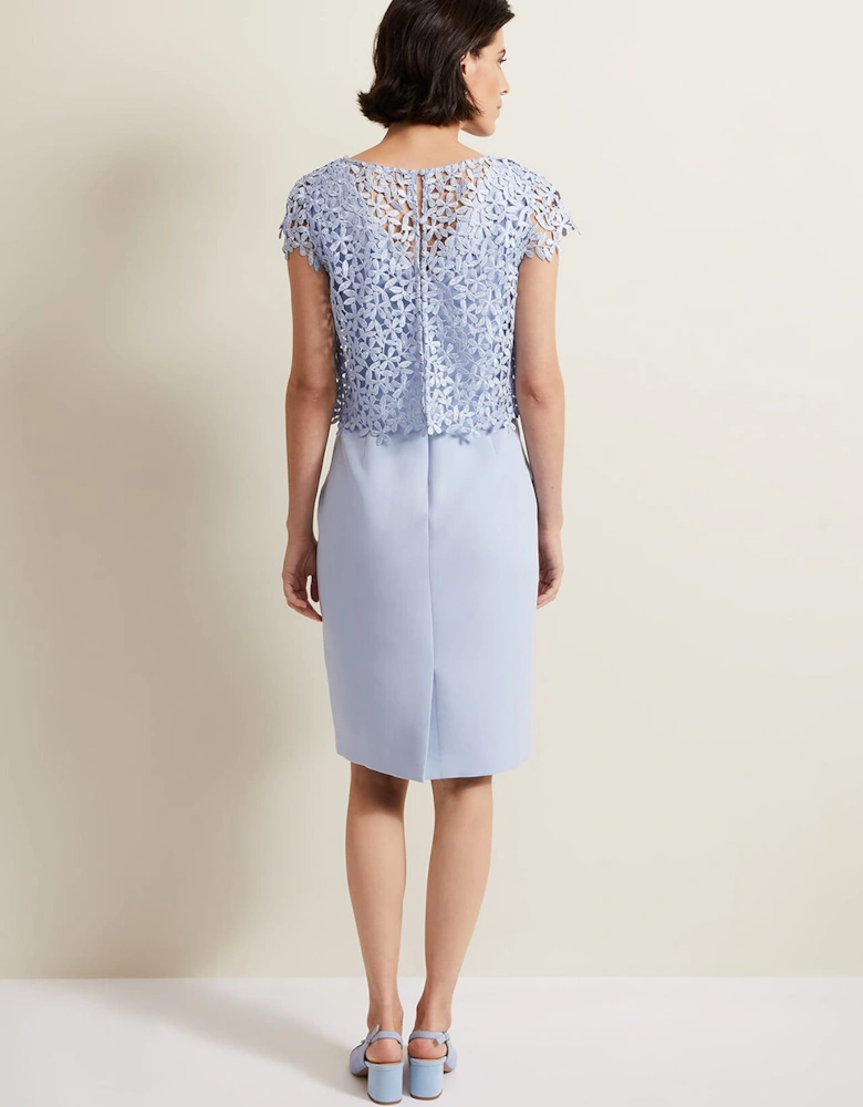 Daisy Lace Double Layer Dress