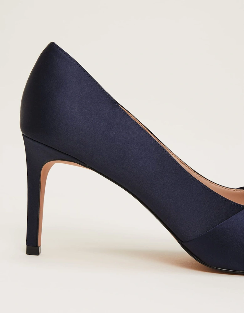 Satin Knot Front Court Shoe