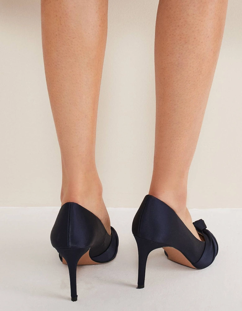 Satin Knot Front Court Shoe