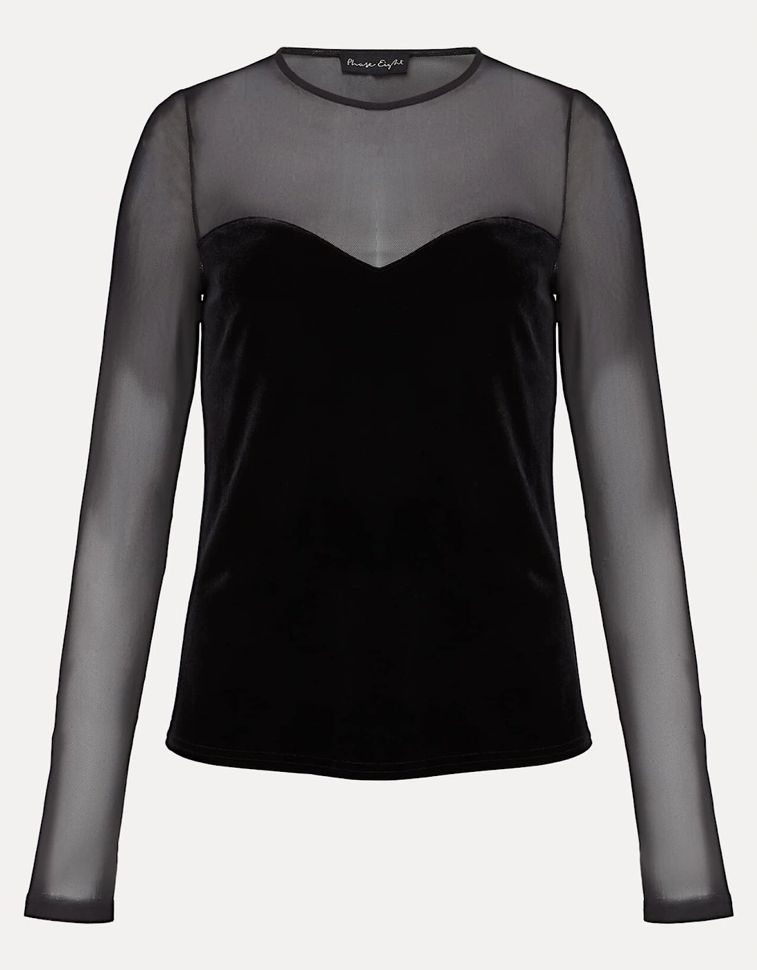 Elouise Velvet Mesh Top