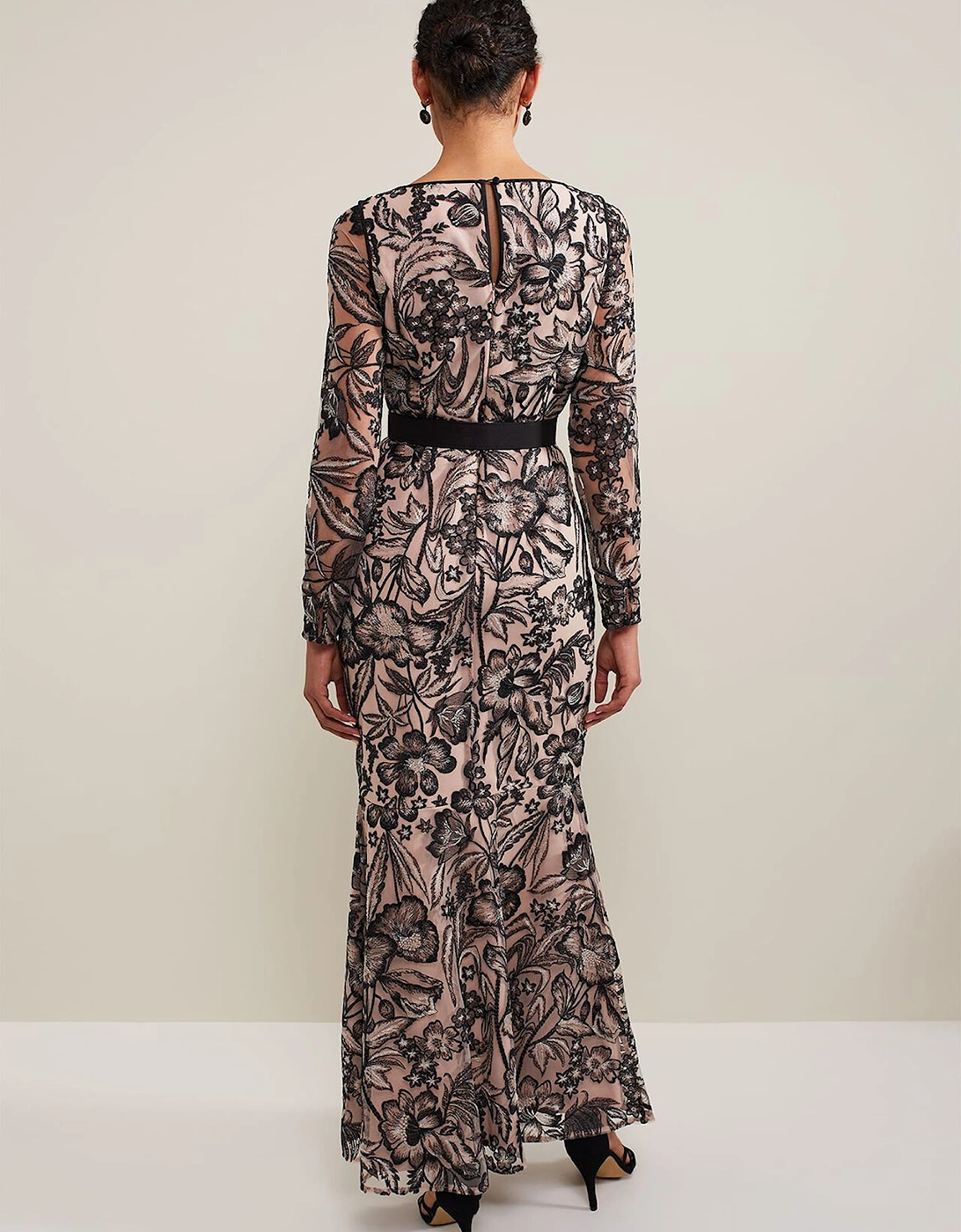 Nola V-Neck Embroidered Maxi Dress