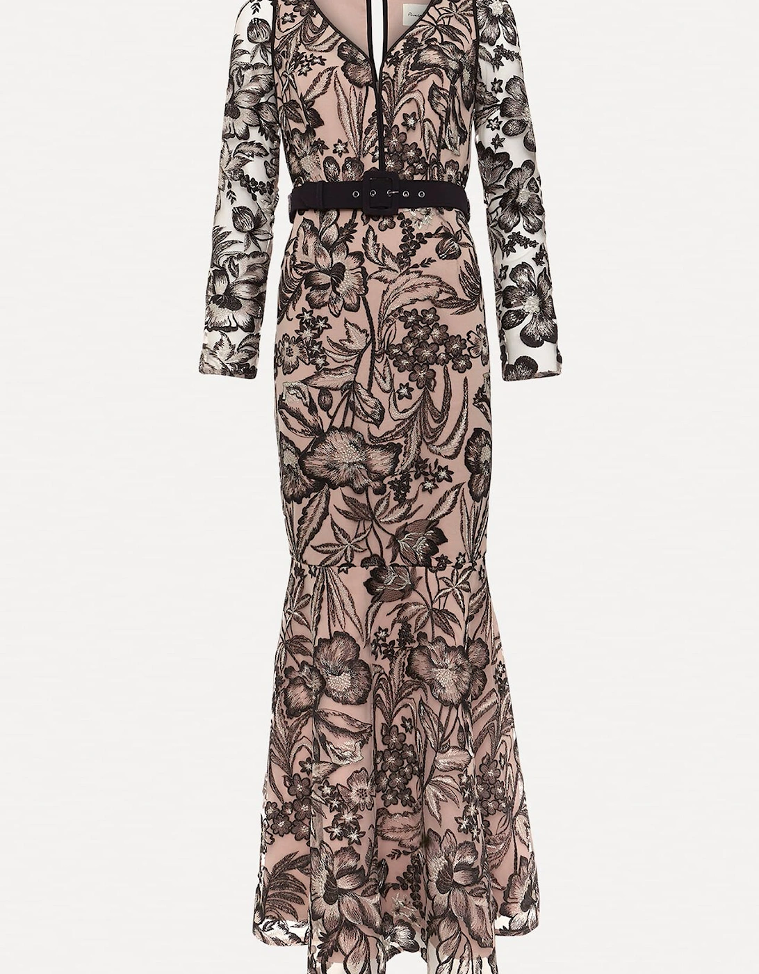 Nola V-Neck Embroidered Maxi Dress