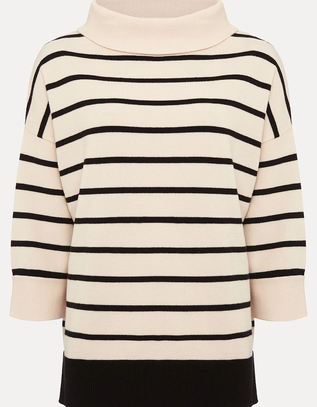 Salima Stripe Funnel Neck Jumper