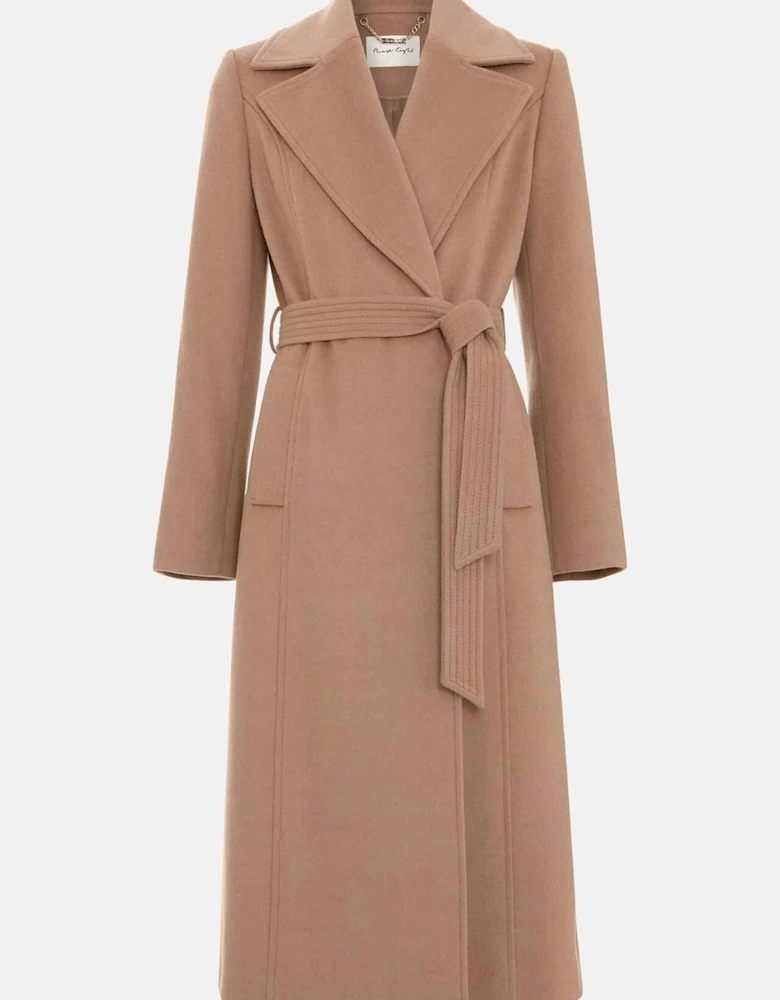 Livvy Wool Camel Trench Coat