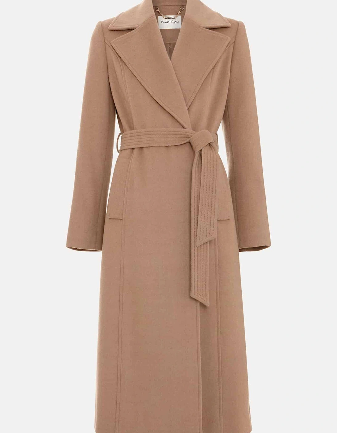 Livvy Wool Camel Trench Coat