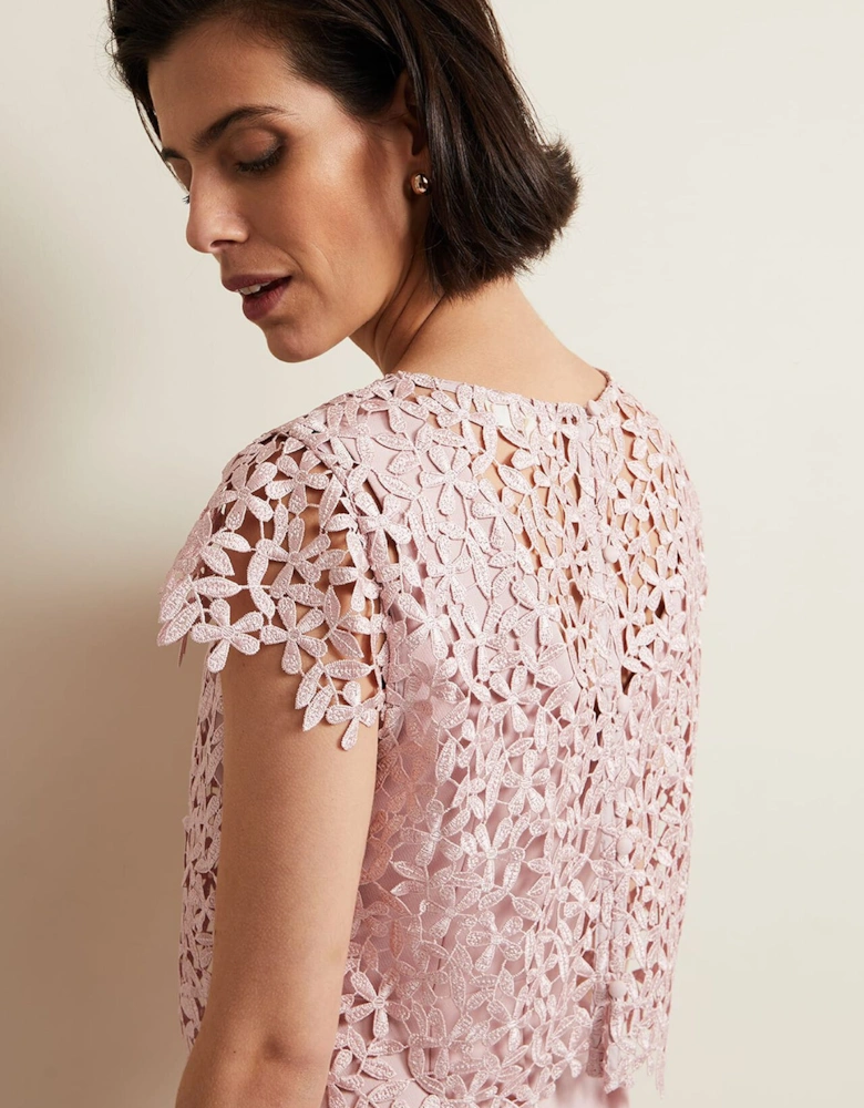 Daisy Lace Midi Dress