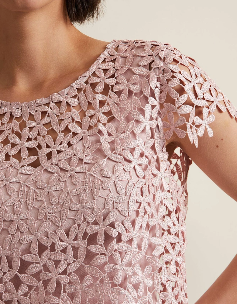 Daisy Lace Midi Dress