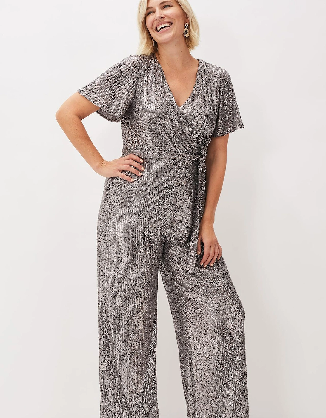 Alessandra Sequin Embellished Jumpsuit