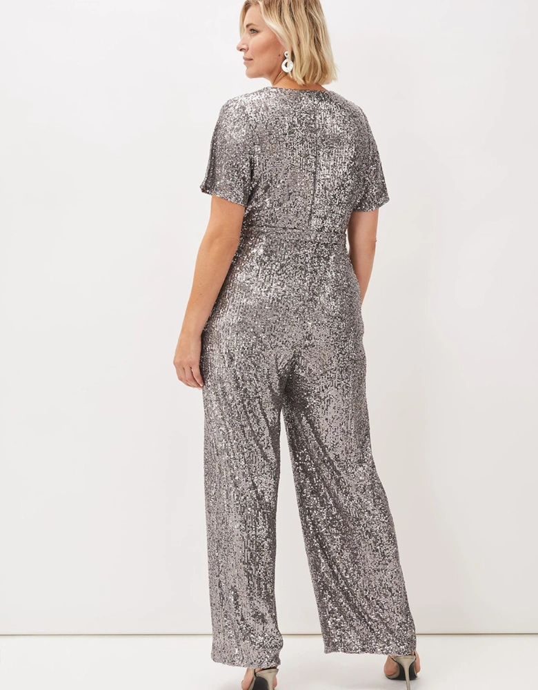 Alessandra Sequin Embellished Jumpsuit