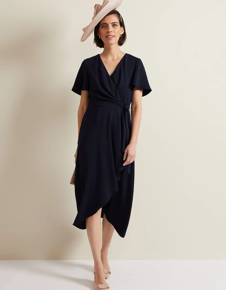 Bow Front Slingback Block Heel Shoes