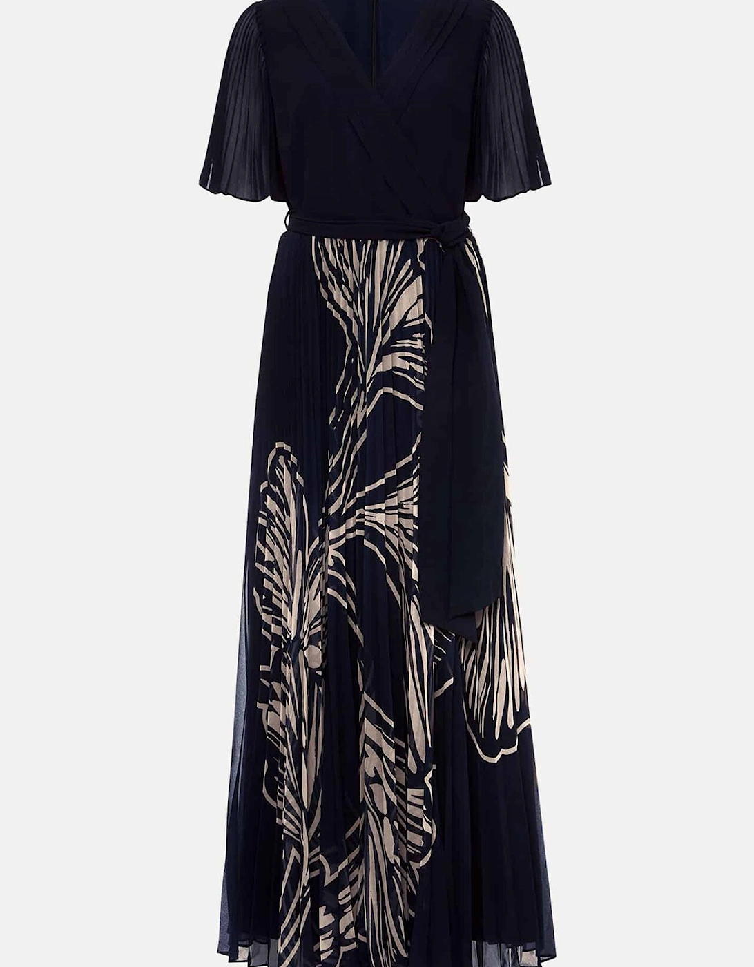 Abigail Printed Pleat Midaxi Dress