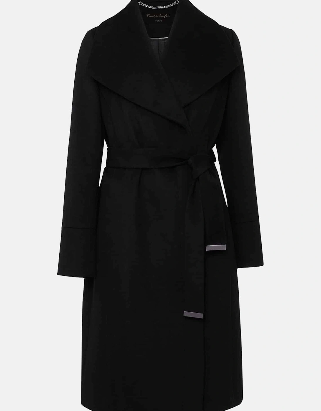 Petite Nicci Black Wool Smart Coat
