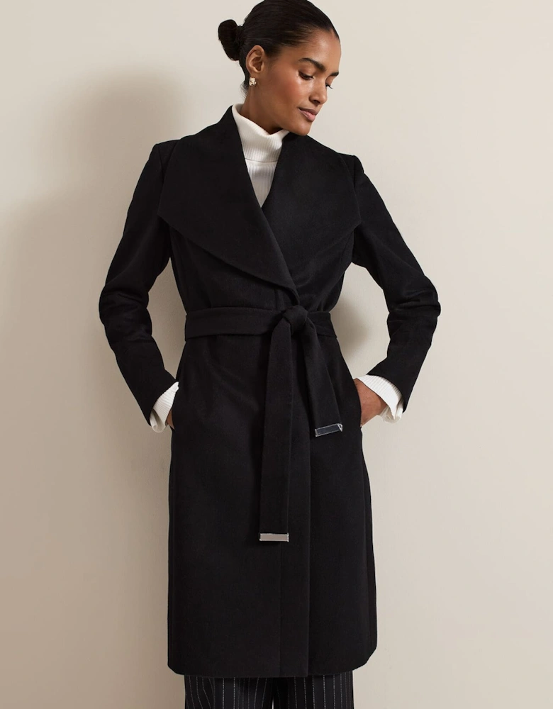 Nicci Wool Belted Coat